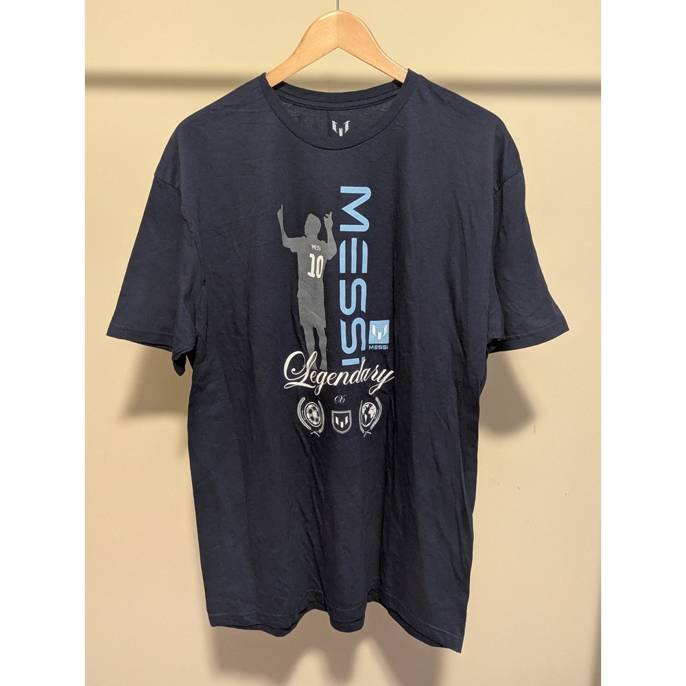 Messi "Legendary" T-Shirt Men's XL Navy Soccer‎ Graphic Tee NWOT